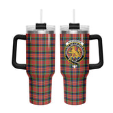 McPherson Ancient Tartan Crest 40 oz Insulated Tumbler with Handle